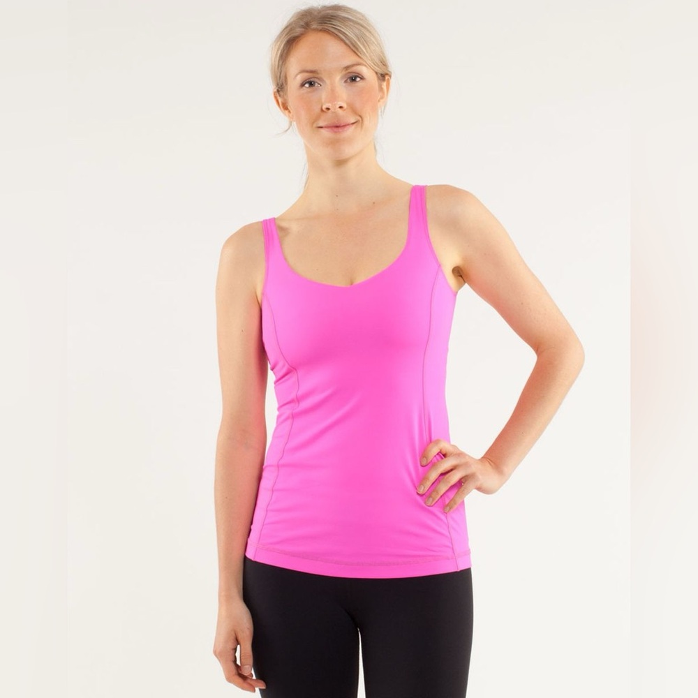 Lululemon Optimal Tank Top Hot Pink Size 6